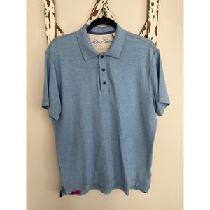 Robert Graham Blue Polo Shirt Knowledge Wisdom Truth Mens Size M
